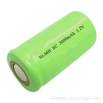 OEM Battery true capactiy rechargeable battery cell 1.2v 3000mah SC nimh battery